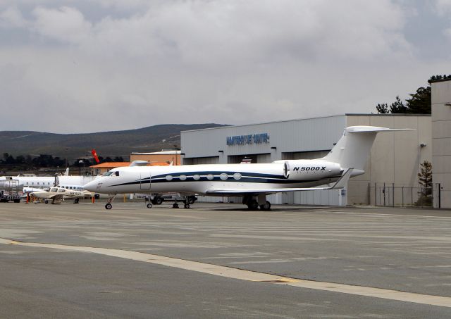 Gulfstream Aerospace Gulfstream V (N5000X) - KMRY - Gulfstream 5 at the Monterey Jet Center 5/14/2015.