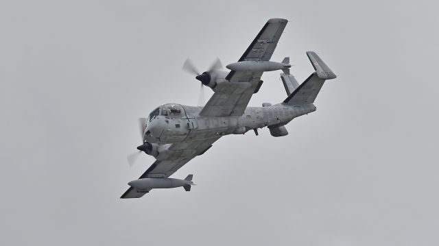 Grumman AO-1 Mohawk (N10VD) - Mohawk Airshows Joe Masessa performs in his OV-1D at the MCAS Cherry Point Airshow on 5/1/2016.