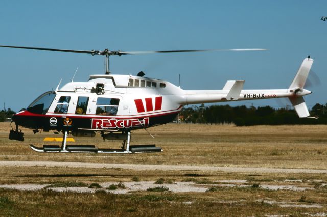 Bell JetRanger (VH-BJX) - BELL 206L-1 LONGRANGER II - REG : VH-BJX (CN 45337) - ADELAIDE INTERNATIONAL AIRPORT SA - YPAD 14/11/1987