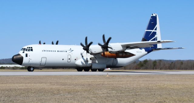 Lockheed EC-130J Hercules (N5103D) - Lockheed Aircraft 5818 - an LM-100J Super Hercules - on its takeoff roll at Northeast Alabama Regional Airport, Gadsden, AL - afternoon of February 25, 2021.