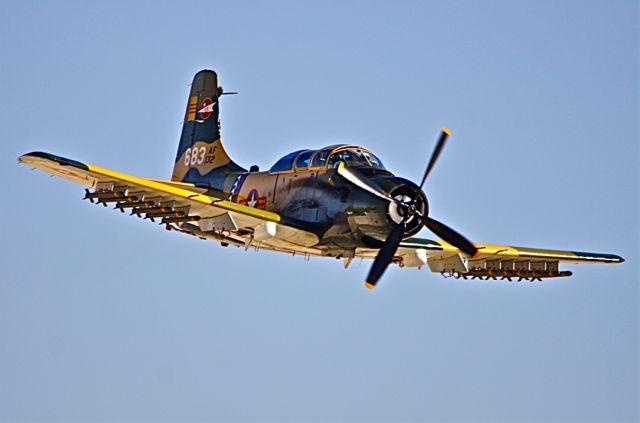 N39147 — - DOUGLAS AD-5 (A-1E),SKYRAIDER at Aviation Nation, 2009