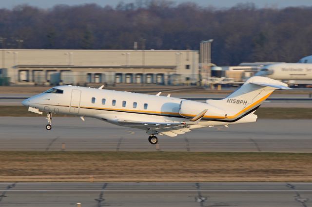 Canadair Challenger 350 (N158PH) - Another new Challenger 350 for Parker Hannifin. N158PH, c/n 20721,  was seen here departing RWY 24L on the morning of 11 Apr 2018.