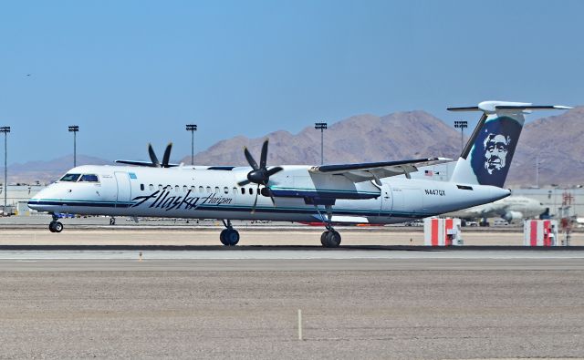 de Havilland Dash 8-400 (N447QX) - N447QX Alaska Airlines (Horizon Air) 2011 BOMBARDIER  DHC-8-402 c/n 4364 - Las Vegas - McCarran International Airport (LAS / KLAS)br /USA - Nevada August 28, 2014br /Photo: Tomás Del Coro