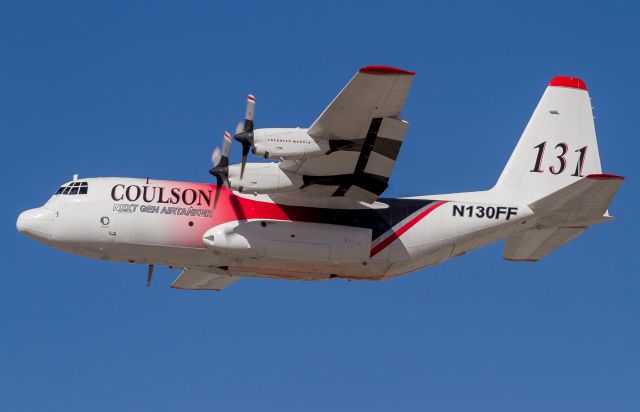 Lockheed C-130 Hercules (N130FF) - EC-130Q Hercules departing Boise Airport