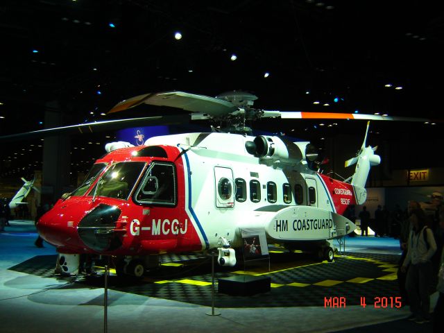 Sikorsky Helibus (G-MCGJ) - Sikorsky S-92 C/N 92-0248 as seen at Heli Expo 2015 Orange County Convention Center Orlando, Florida