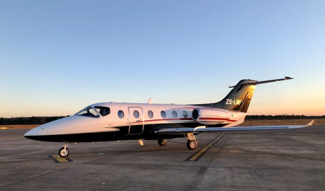 Beechcraft Beechjet (ZS-LMF) - ZS-LMF's new livery