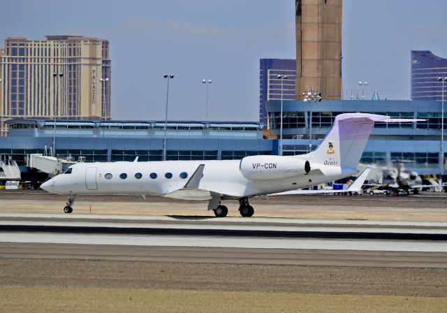 Gulfstream Aerospace Gulfstream V (VP-CGN) - VP-CGN 2007 Gulfstream G550 (C/N 5149) "Genie"  Las Vegas - McCarran International (LAS / KLAS) USA - Nevada, August 16, 2012 Photo: Tomás Del Coro