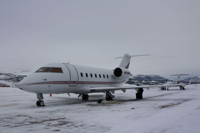 Canadair Challenger (N774PC) - ON THE RAMP AT KEGE.