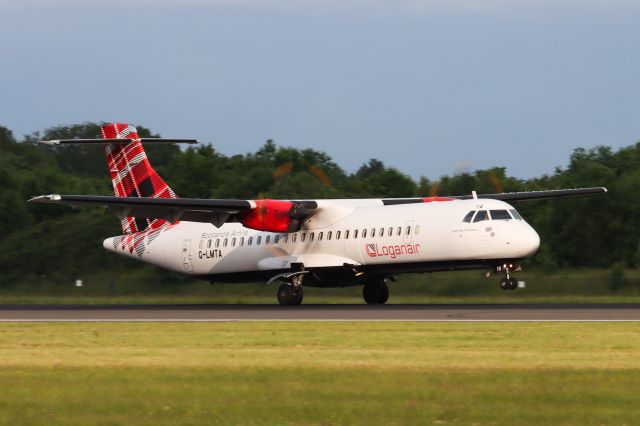 Aerospatiale ATR-72-600 (G-LMTA) - LM693 arriving after the short hop from the Isle of Man 