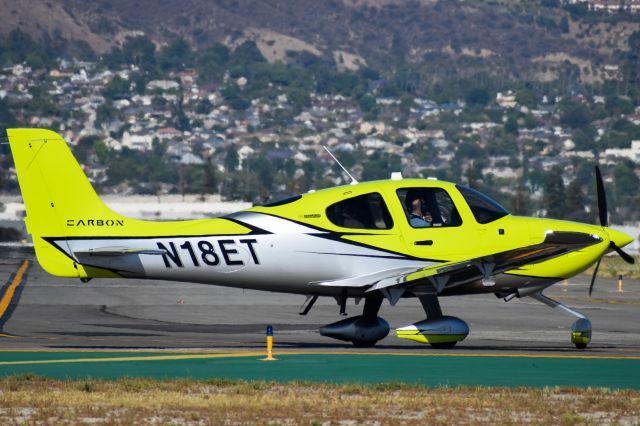 Cirrus SR-22 (N18ET) - SR22 taxiing at Burbank