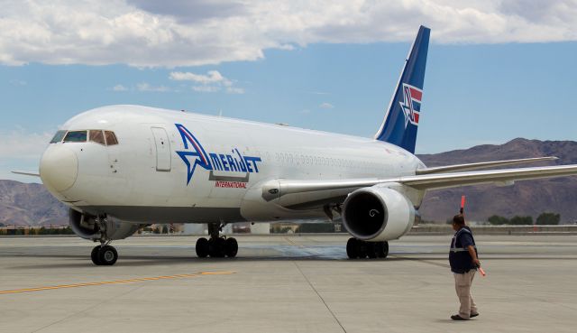 BOEING 767-200 — - Taxiing to the cargo ramp at Reno Tahoe International.