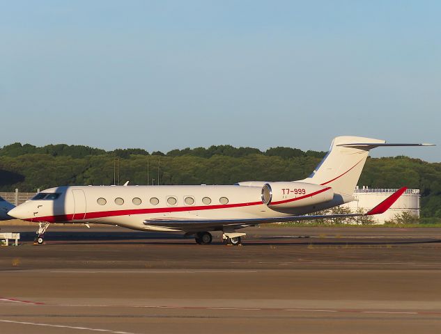 Gulfstream Aerospace Gulfstream G650 (T7-999) - Photo taken on Aug 30, 2023.