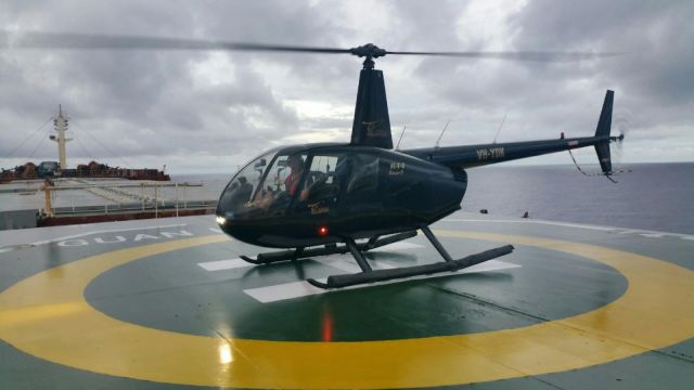 Robinson R-44 (VH-YDK) - Palm Passage, Great Barrier Reef Australia.