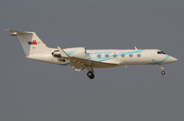 Gulfstream Aerospace Gulfstream IV (N558) - 13/03/2014br /Landing 07br /Royal Air Force of Oman