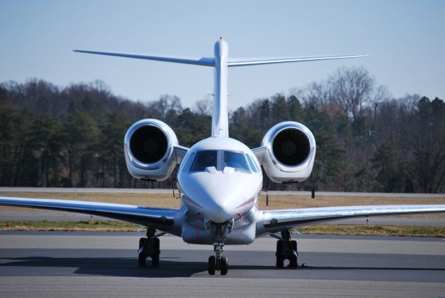 Cessna Citation X (N935QS) - Parked at Concord Regional Airport - 2/23/09