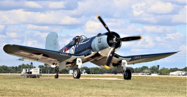 N46RL — - F4U Corsair taxiing during EAA AirVenture 2022