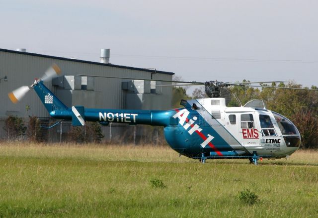 PADC BO-105 (N911ET) - At Metro Aviation.