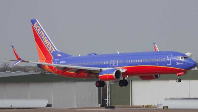 Boeing 737-800 (N8301J) - Warrior One, this first -800 series Southwest was ever delivered. Im told this will be the only aircraft left in Canyon Blue livery once the fleet is fully repainted in the current Heart livery. (Please view in "full" for highest image quality)