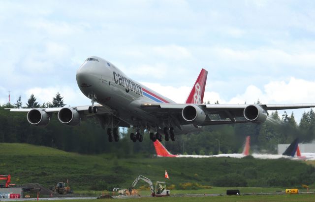 LX-VCE — - CARGOLUX LX-VCE BOEING 747-8C TEST FLIGHT