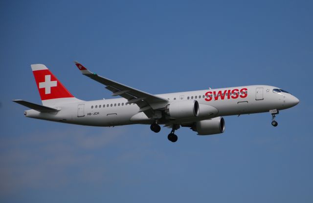 Airbus A220-100 (HB-JCH) - Taken from the Threshold of 29L