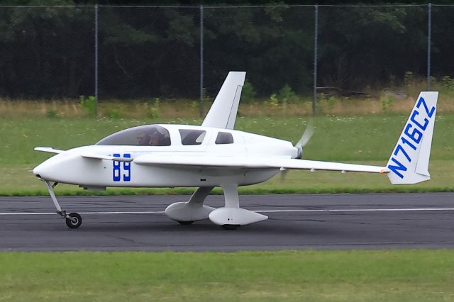 RUTAN Cozy (N716CZ) - Morning launch for AirVenture Cup Race, 21 July 2024