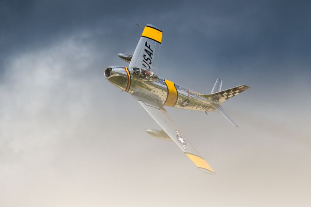 North American F-86 Sabre (NX188RL) - F-86 Sabre flying at the 2016 Northern Illinois Airshow (formerly known as Wings Over Waukegan). 