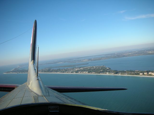 SAI93012 — - View from the top portal during a recent ride on a B17-G Nine o Nine.  Lonboat Key, FL is on the right.