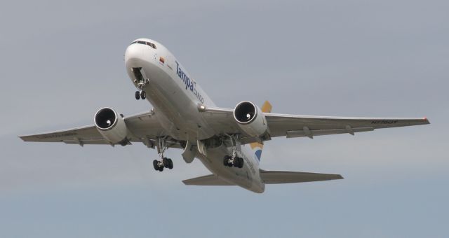 — — - Tampa Cargo Boeing 767-200 taking off from runway 27 at KMIA.