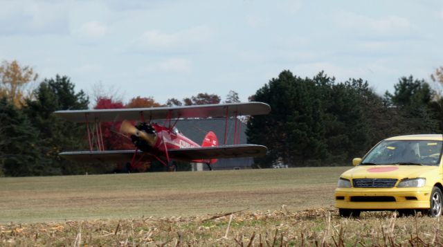 WACO O (N760E) - Shortly after touching down is this 1929 WACO Model 10 GXE/ASO Biplane in the Autumn of 2024.