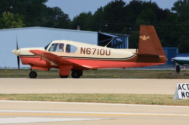 Mooney M-20 (N6710U) - This classic Mooney arrived for EAA AirVenture 2023.