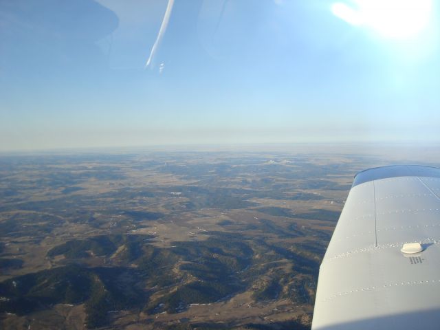 Piper Cherokee Arrow (N1086H) - Eastbound near Devils Tower, Wyoming