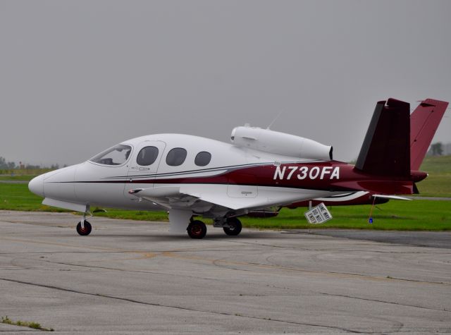 Cirrus Vision SF50 (N730FA) - Cirrus Jet arriving into GAI 