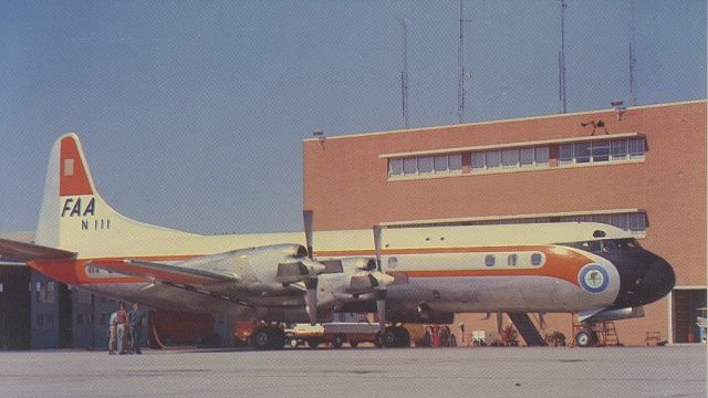 Lockheed L-188 Electra (N111) - scanned from postcardbr /FAA