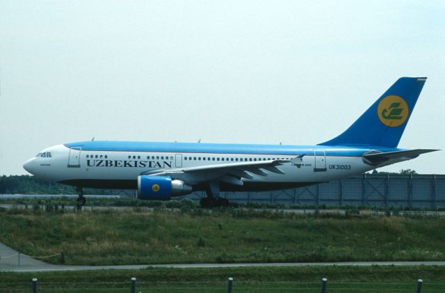 Airbus A310 (UK-31003) - Taxing at Narita Intl Airport on 2004/06/18