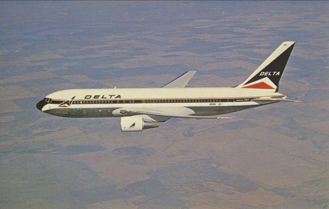 BOEING 767-200 (N101DA) - scanned from postcardbr /delta