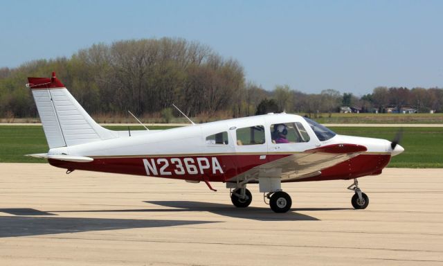 Piper Cherokee (N236PA) - Whiteside co. Airport KSQI 14 April 2024br /This Warrior stopped thru for some fuel.br /Gary C. Orlando Photo.