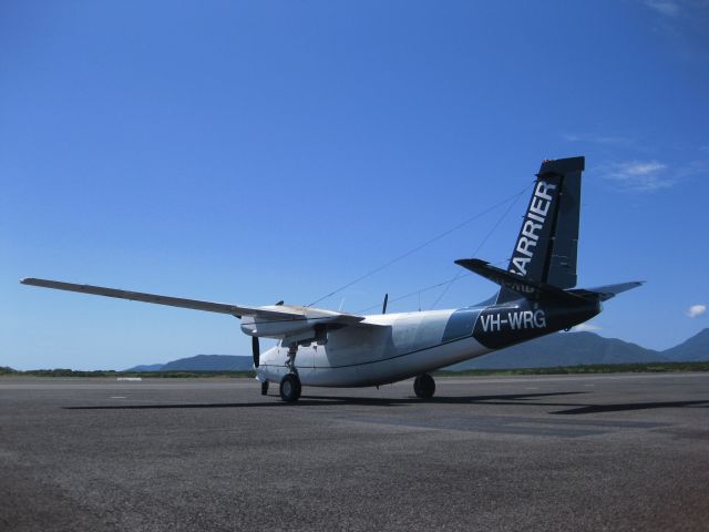 Aero Commander 500 (VH-WRG) - Barrier Aviation - Aircraft Charterbr /Cairns International Airport, Queensland