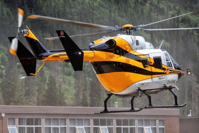 NUSANTARA NBK-117 (C-GBKL) - Lifting off out of Roger's Pass.