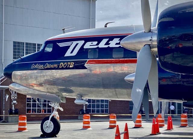 N4887C — - Static display outside the main entrance to the Delta Flight Museum, located at the Delta Air Lines headquarters - adjacent to Atlanta Hartsfield-Jackson International Airport.