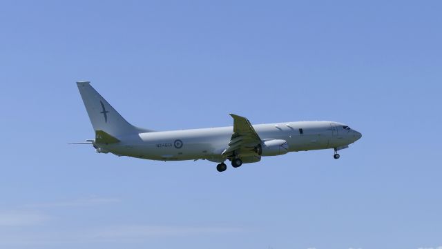 N4801 — - New P-8A Poseidon practicing approaches at RNZAF Base Whenuapai.
