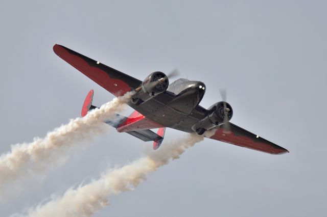 Beechcraft 18 (N9109R) - Thunder Over Louisville 04-20-24. Matt Younkin - Heck of a demonstration he put on.