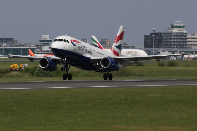 Airbus A319 (G-EUOB) - BA1395 rotates on 23L for the flight back to LHR