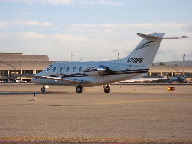 Beechcraft Beechjet (N731PS) - Holding short of RWY 19R