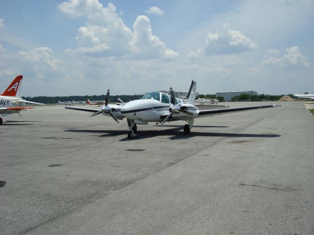 Beechcraft Baron (58) (N973P) - After landed Ganesville Florida