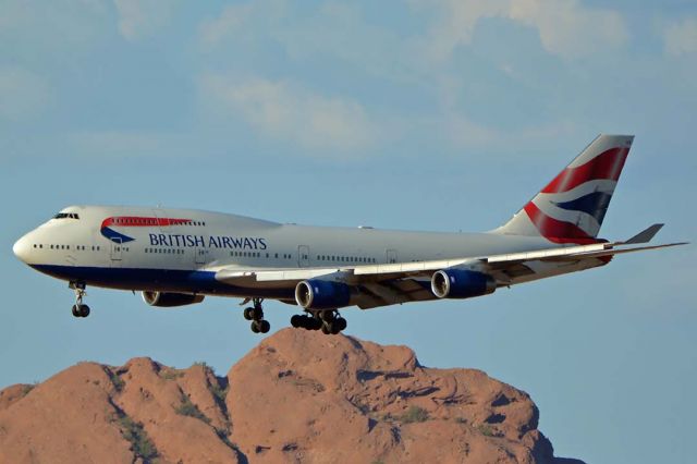 Boeing 747-400 (G-CIVE) - British Airways Boeing 747-436 G-CIVE at Phoenix Sky Harbor on September 5, 2018. 