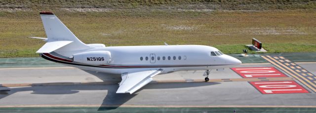 N251QS — - Falcon 2000 at hold as we were landing at PBI