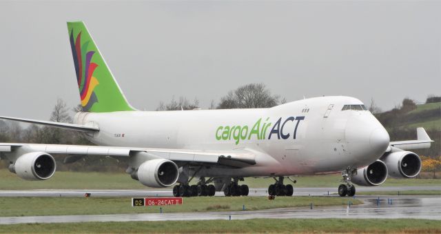 Boeing 747-400 (TC-ACM) - air act cargo b747-428f tc-acm landing at shannon from istanbul 5/4/20