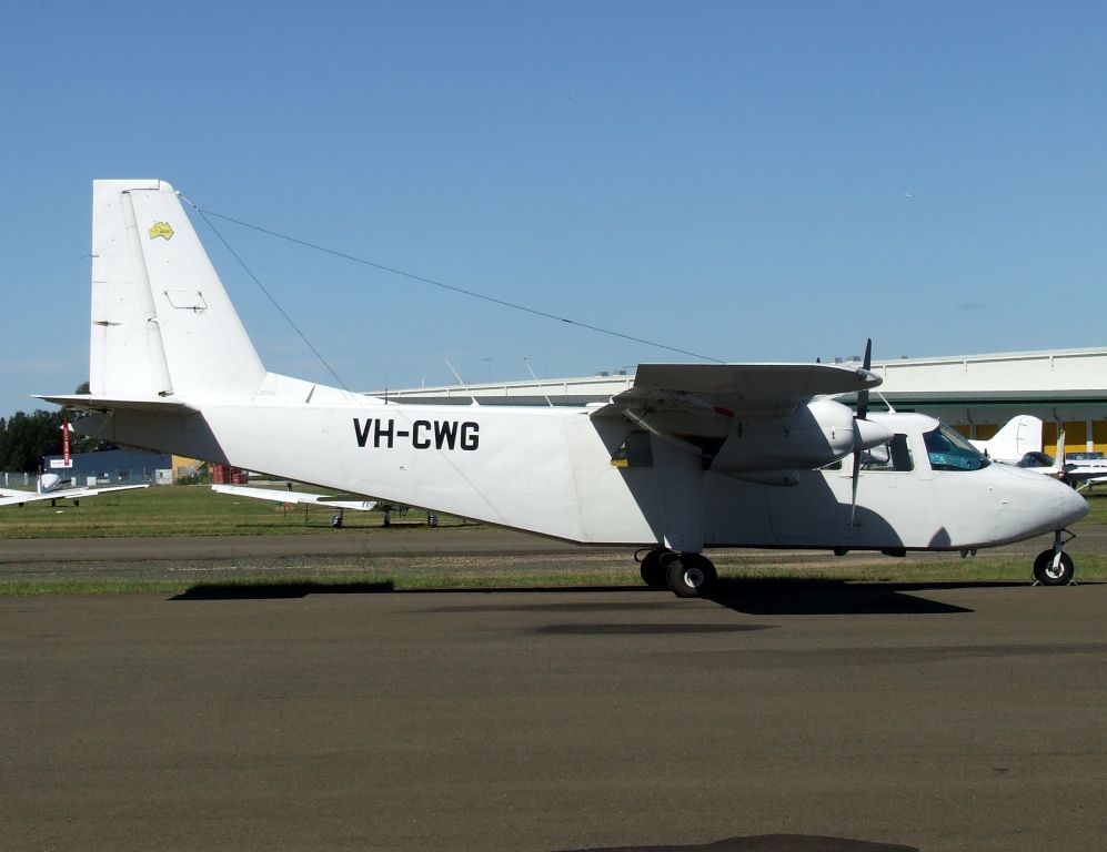 ROMAERO Islander (VH-CWG) - Islander VH-CWG at Bankstown Airport in 2011.