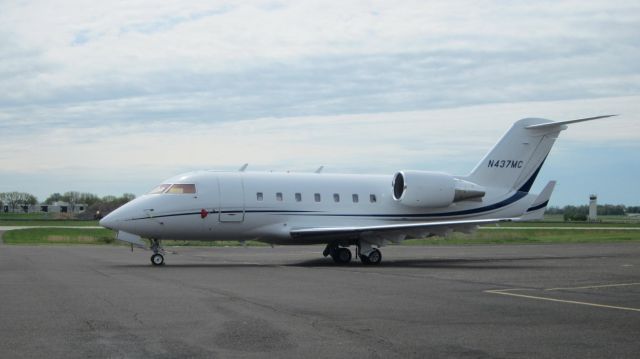 Canadair Challenger (N437MC) - Catching some Tarmac time is this 2008 Bombardier Canadair Challenger 600 in the Spring of 2019.