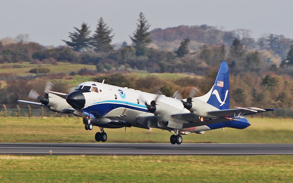 Lockheed P-3 Orion (N42RF) - noaa wp-3d orion n42rf dep shannon back to the states after 4 weeks based at shannon 22/2/18.